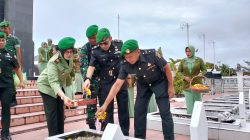 Peringatan HUT ke-75 Kodam I /BB, Kodim 0321 Rohil Gelar Ziarah Rombongan ke Taman Makam Pahlawan