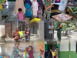 Lanjutkan Tradisi Jumat Berkah, Kodim 0321/Rohil Salurkan Sembako Langsung ke Panti Asuhan dan Warga Kurang Mampu