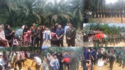 Upacara Persemayaman dan Pemakaman Militer Peltu Sugiono Berlangsung Khidmat di Simpang Kanan