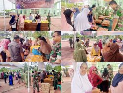 Bantu Ringankan Beban Masyarakat, Kodim 0321/Rohil Gelar Bazar Ramadhan Pangan Murah