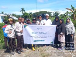 Apical Group dan Masyarakat Kelurahan Lubuk Gaung Kecamatan Sungai Sembilan Adakan Bakti Sosial