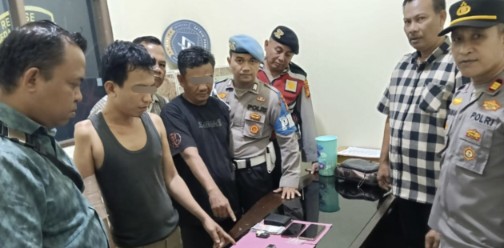 Polsek Medang Kampai Bekuk Dua Pria di Mundam, BB Diduga Sabu 6,86 Gram Diamankan