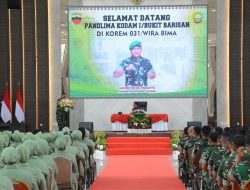 Prajurit Kodim 0321/Rohil Ikuti Pengarahan Pangdam I/BB di Korem 031/Wira Bima, Tekankan Kesiapan Prajurit Hadapi Tantangan Wilayah