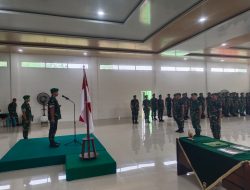 Pimpin Serah Terima Jabatan Danramil dan Tradisi Korp Penerimaan serta Pelepasan Personel, Ini Pesan Dandim 0321/Rohil
